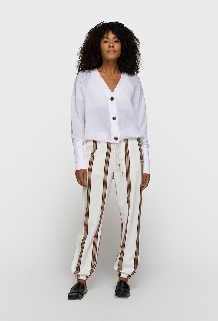 Lekki kardigan oversizowy w białym kolorze