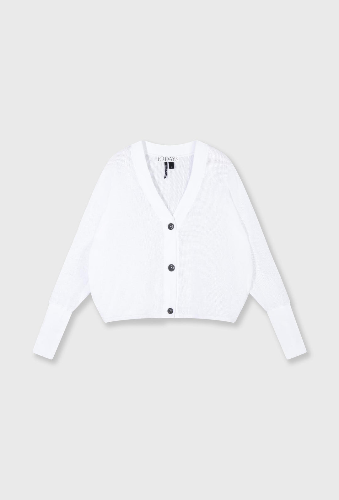 Lekki kardigan oversizowy w białym kolorze