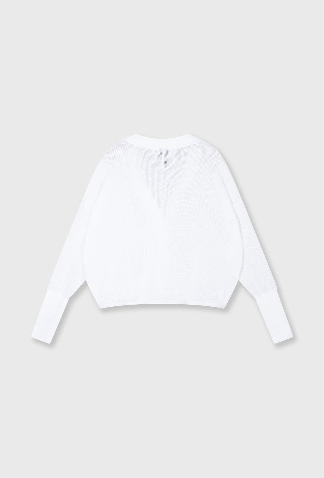 Lekki kardigan oversizowy w białym kolorze