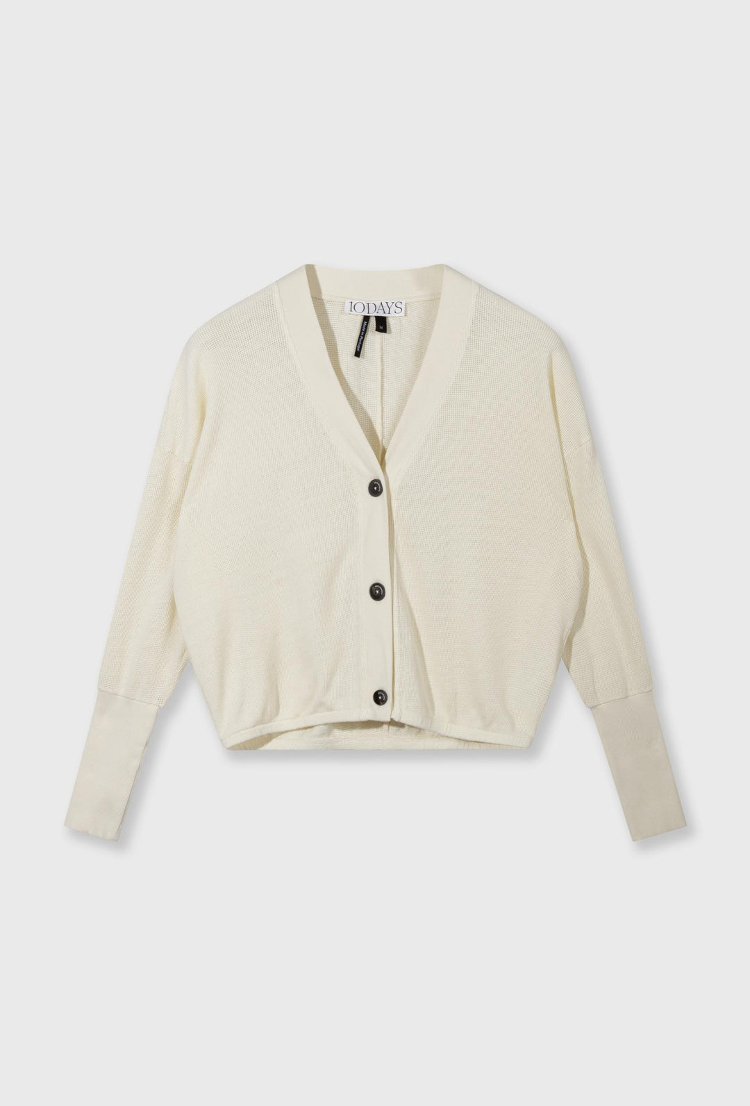 Lekki rozpinany kardigan w kolorze ecru