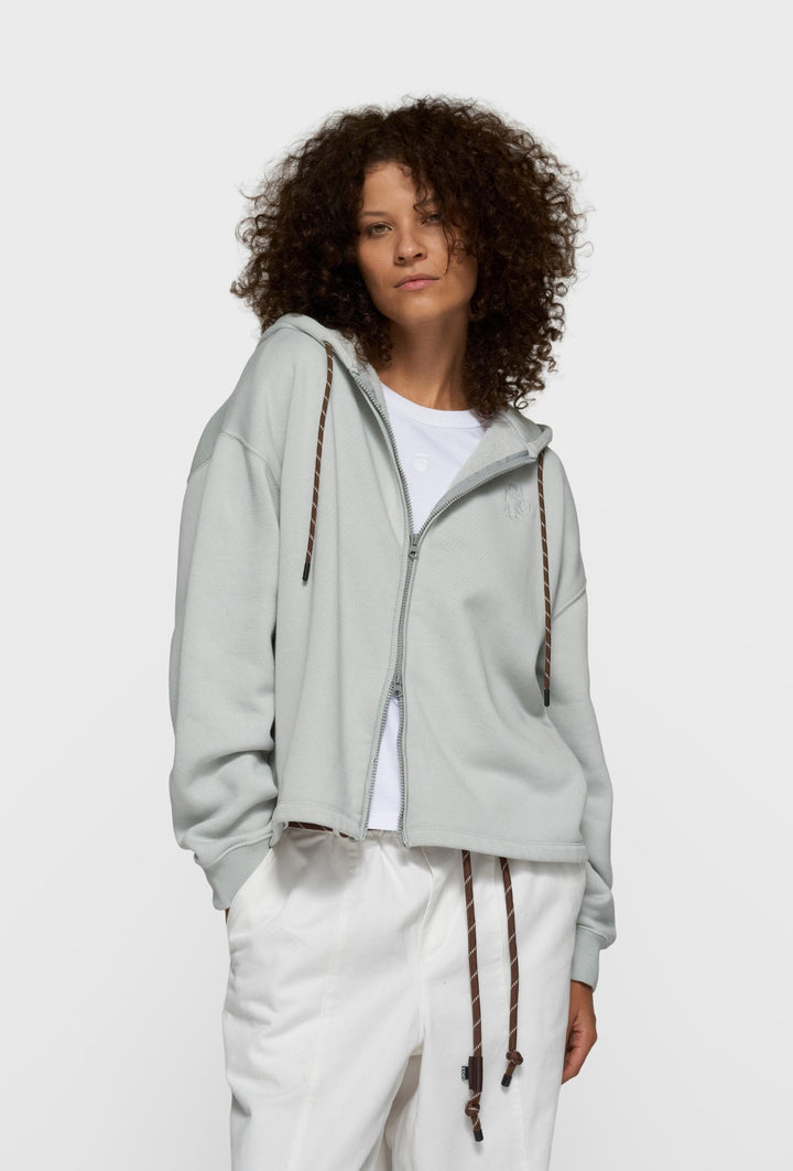 Rozpinana bluza z kapturem i haftem „10DAYS”