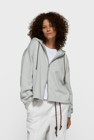 Rozpinana bluza z kapturem i haftem „10DAYS”