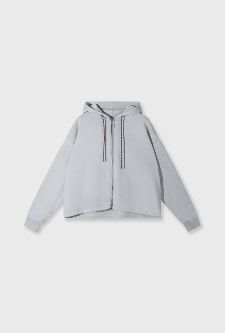 Rozpinana bluza z kapturem i haftem „10DAYS”