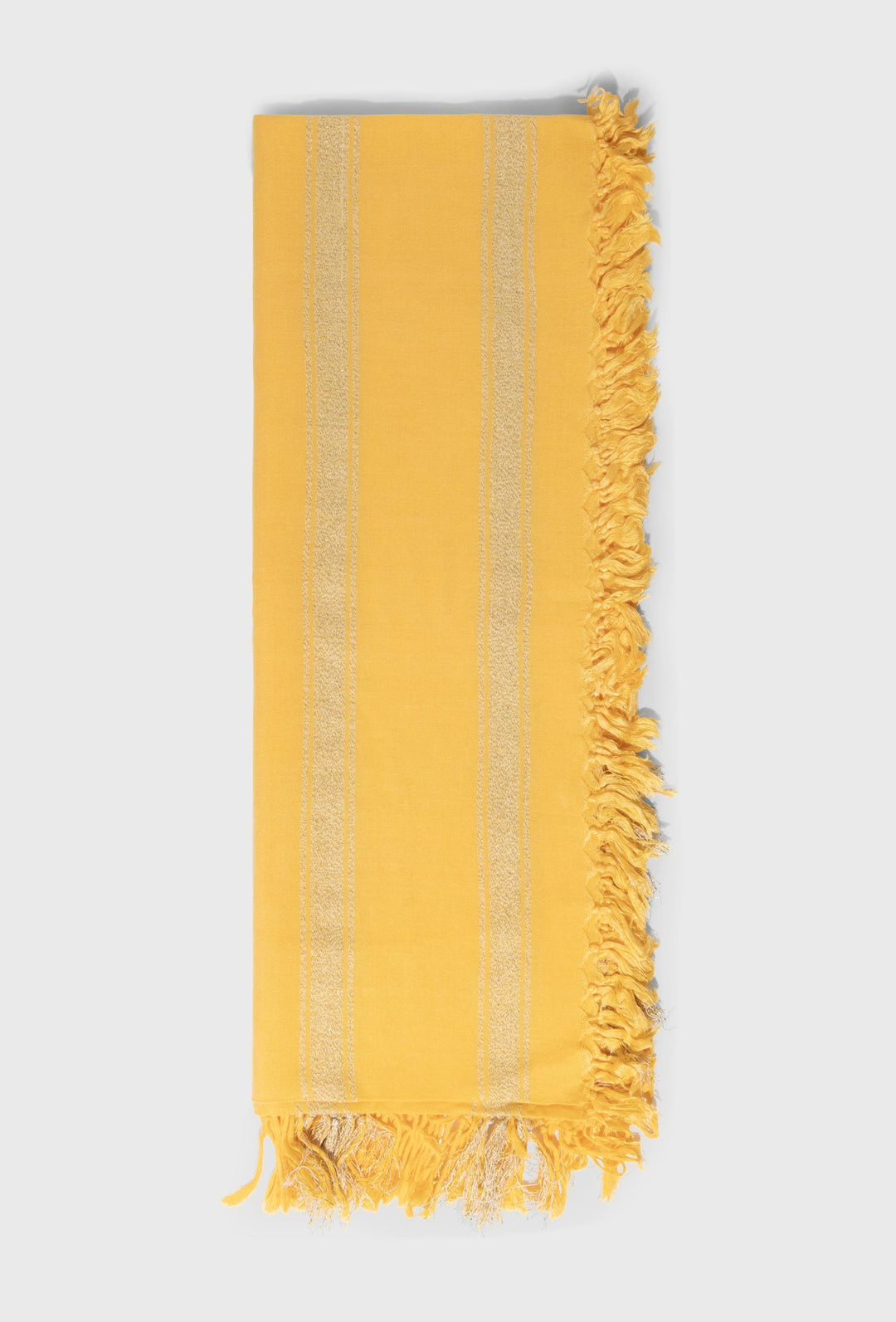 Szal w energetycznym, żółtym kolorze