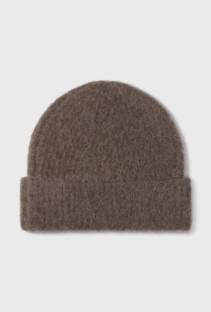 Brązowa czapka beanie z miękkim wykończeniem