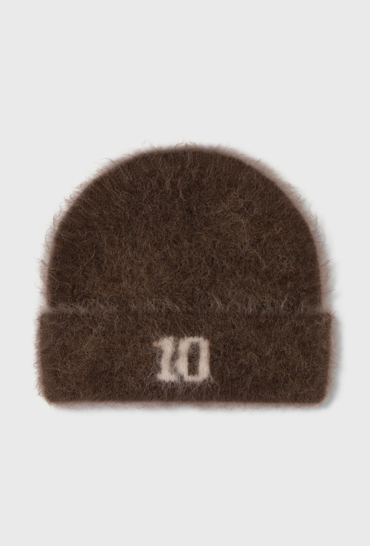 Brązowa czapka beanie 10DAYS z miękkiej dzianiny