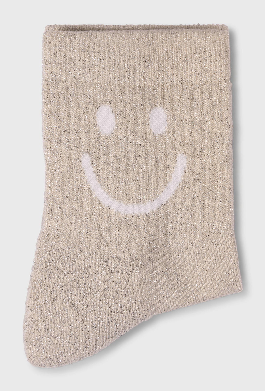 Skarpetki z połyskiem i motywem smile