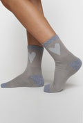 Skarpetki bawełniane Heart Grey