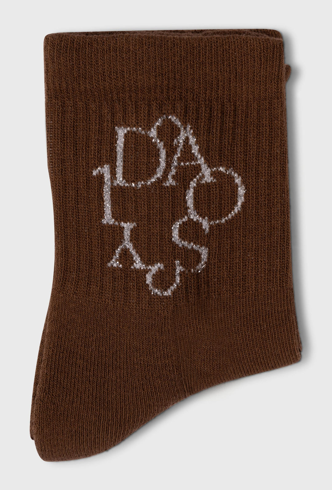Skarpetki z prążkowanej dzianiny z haftowanym logo