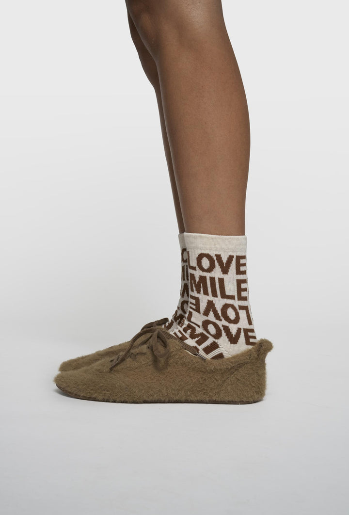 Skarpetki z nadrukiem "SMILE LOVE"
