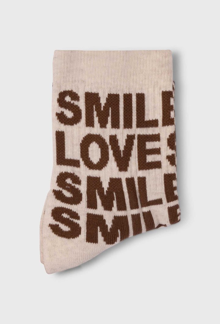 Skarpetki z nadrukiem "SMILE LOVE"