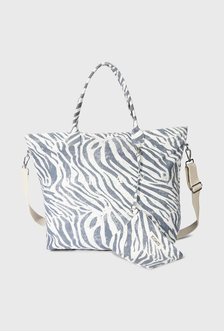 Torba damska shopper 10DAYS ze zwierzęcym printem