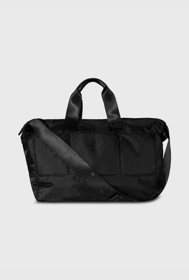 Czarna torba shopper z szerokim paskiem 10DAYS