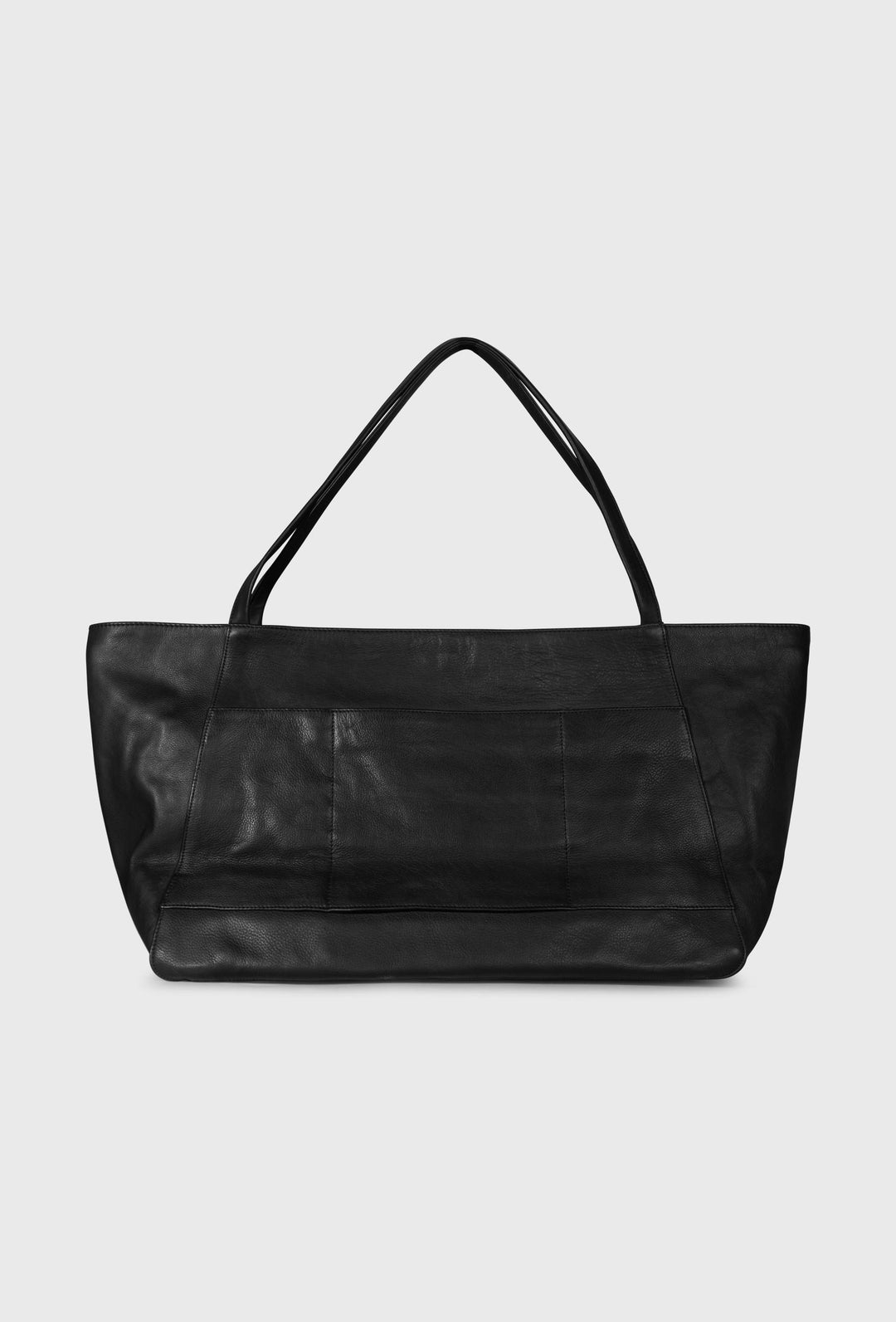 Czarna skórzana torba shopper 10DAYS
