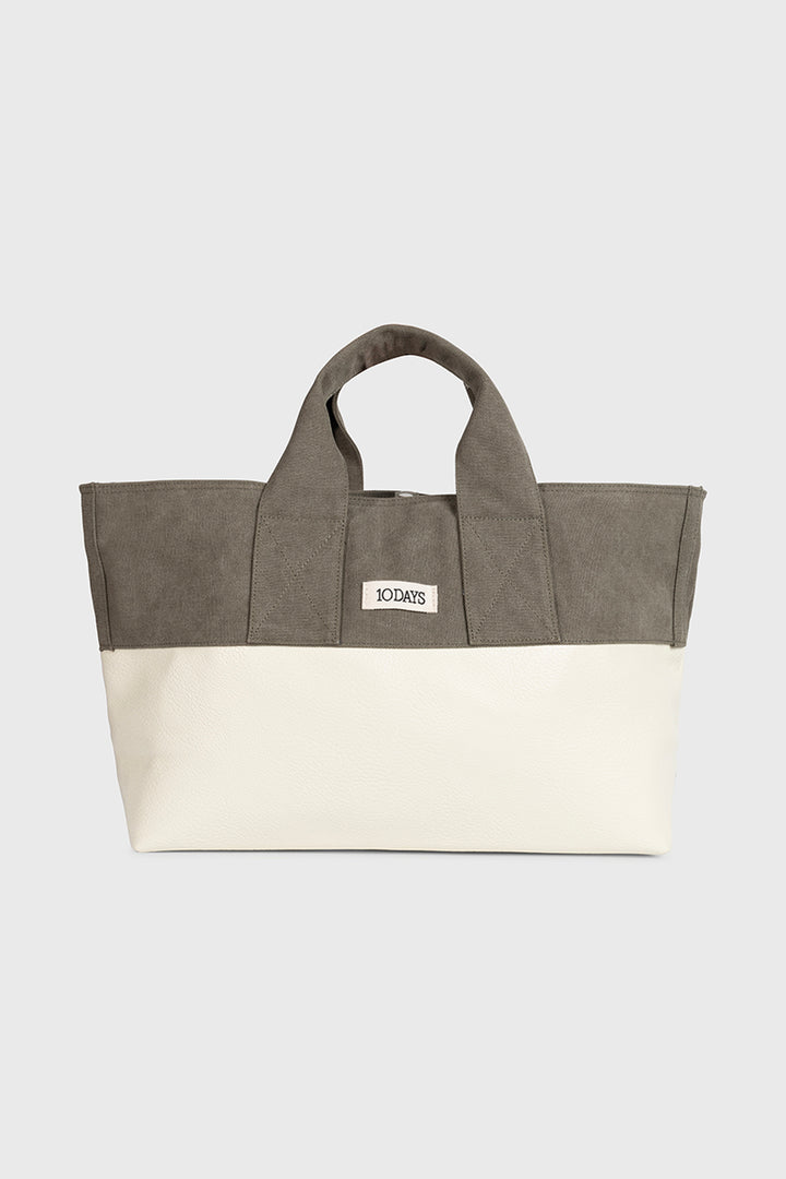 Dwukolorowa torba shopper