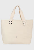 Pojemna torba shopper w kolorze ecru