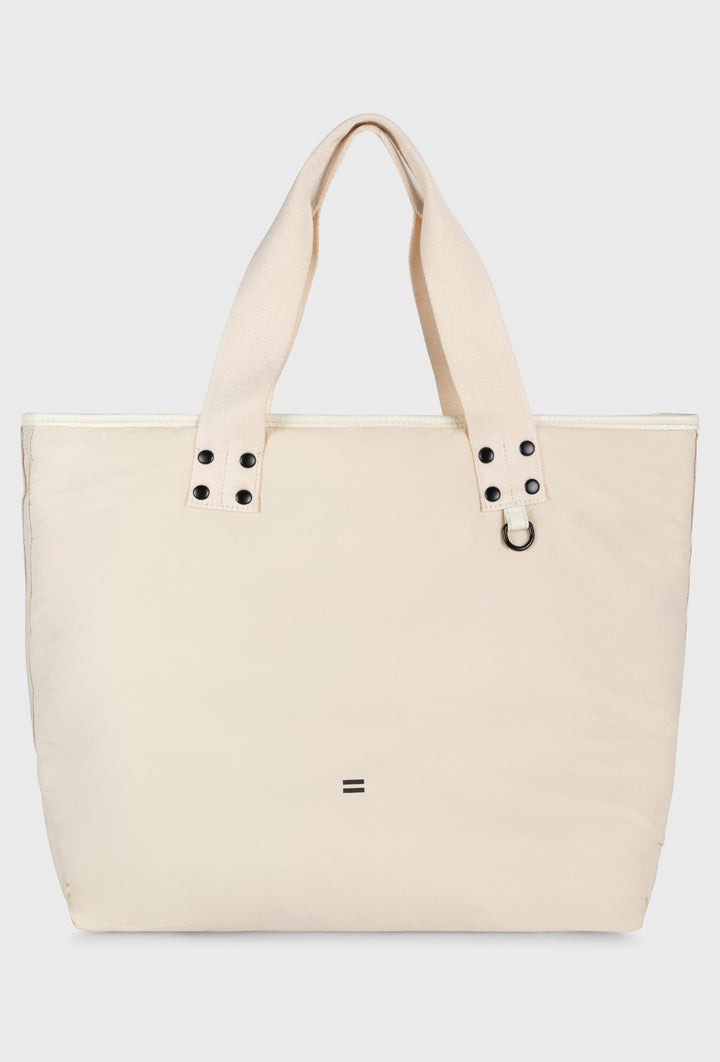 Pojemna torba shopper w kolorze ecru