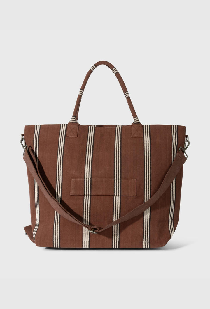 Pojemna torba typu shopper w brązowym kolorze