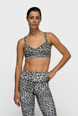 Stanik sportowy ze zwierzęcym printem