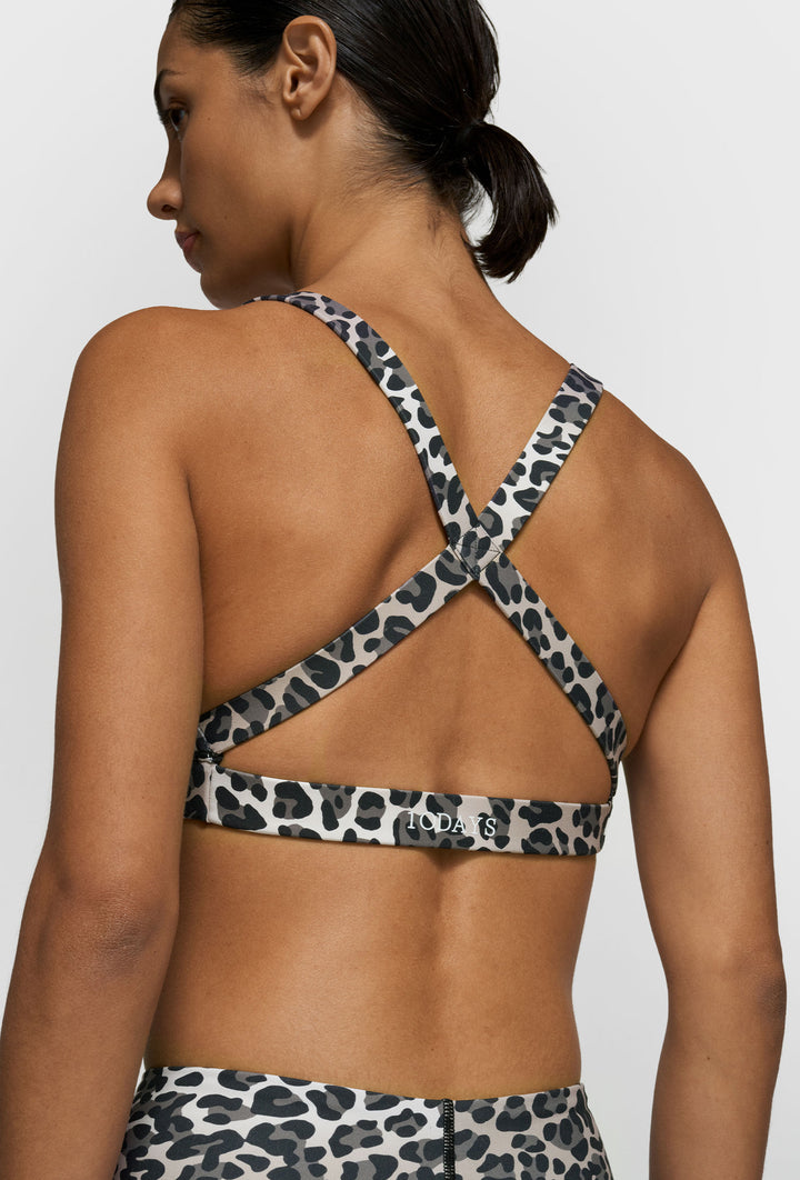 Stanik sportowy ze zwierzęcym printem