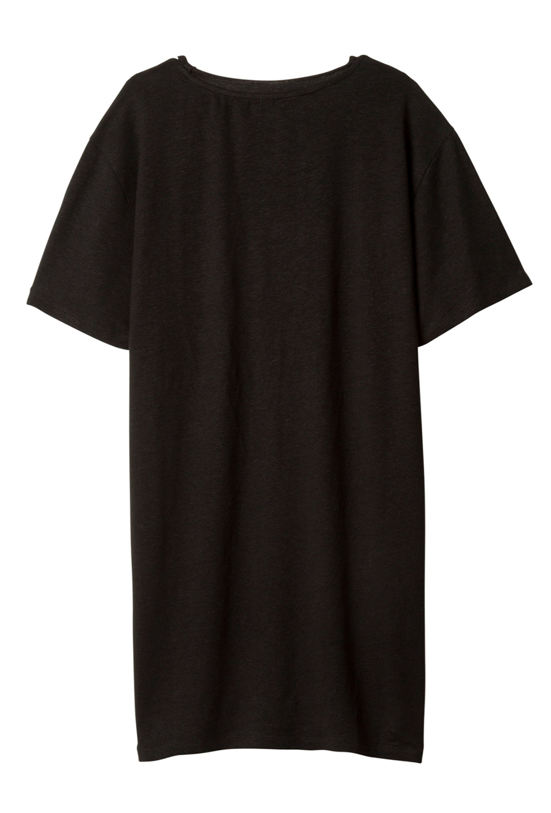 Luźny t-shirt w czarnym kolorze