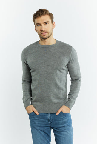 Sweter z wełny merino w klasycznym stylu