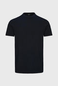 Ciemnogranatowy t-shirt premium o dopasowanym fasonie dzianinowym