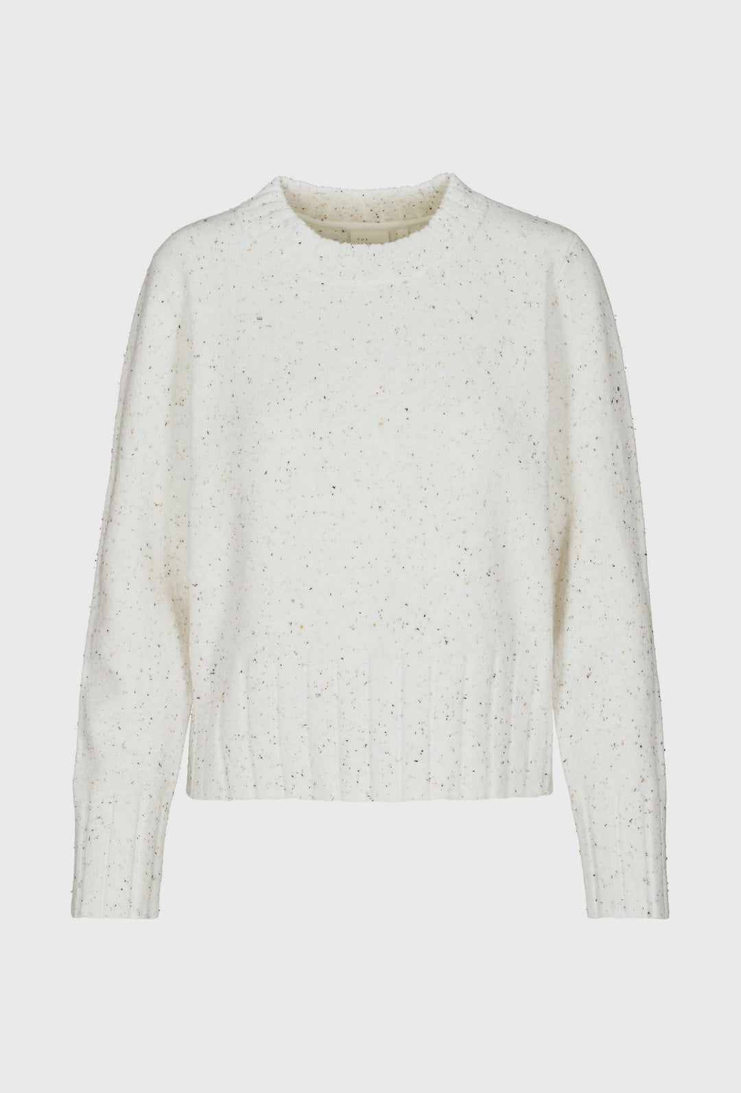 Sweter w kolorze ecru z delikatnym melanżowym efektem