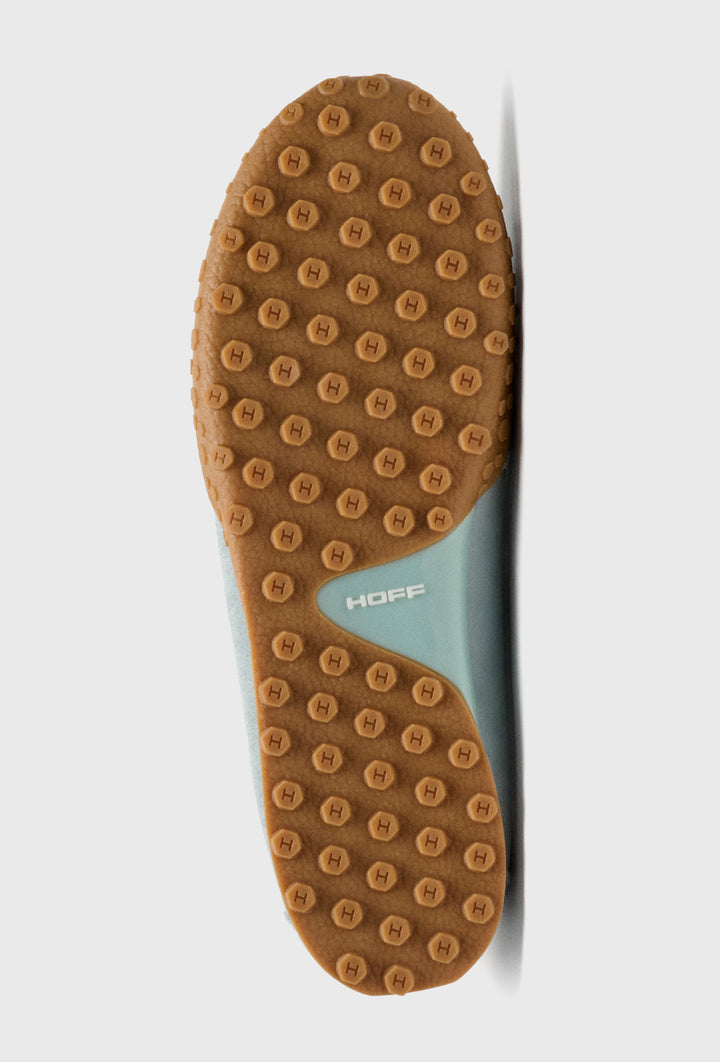 Błękitne sneakersy zamszowe