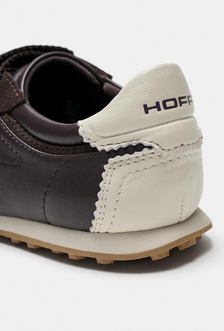 Brązowe sneakersy z zapięciem na rzepy HOFF