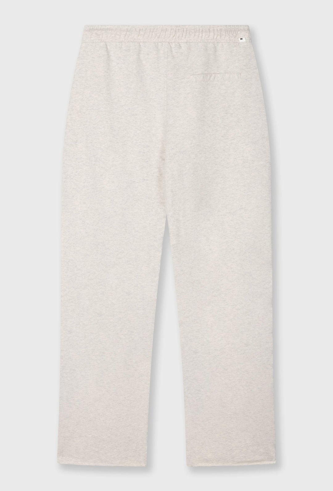 Spodnie dresowe z lekko rozszerzaną nogawką w kolorze ecru