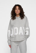 Szara bluza dresowa oversize z dużym logo 10DAYS