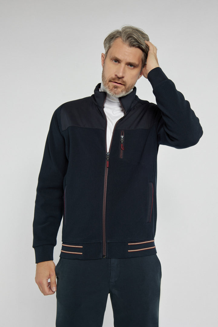 Męska kurtka Campione granatowa zapinana na zamek