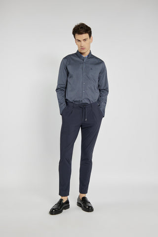 Męska koszula Campione granatowa we wzory Modern Fit