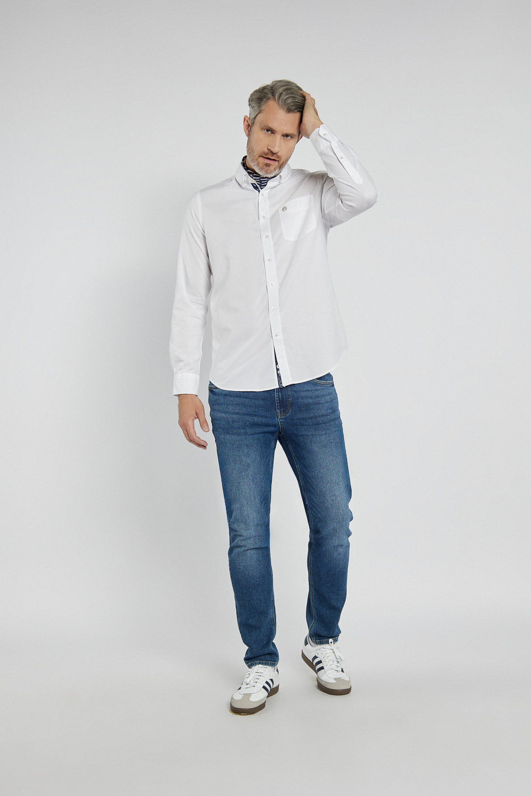 Męska koszula Campione biała Modern Fit