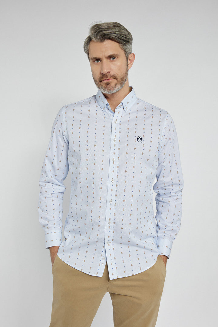 Męska koszula Campione w paski i wzory Modern Fit