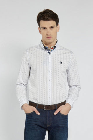 Koszula męska Campione Modern Fit w drobne wzory