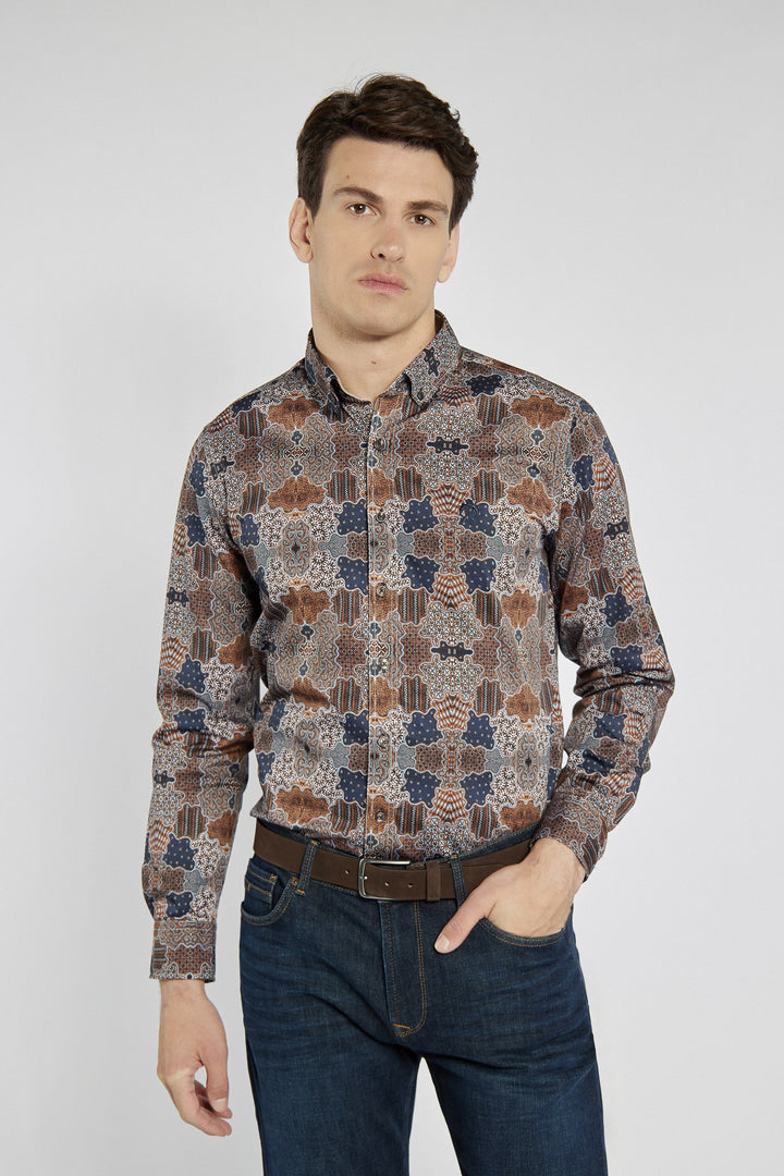Elegancka koszula męska Campione Modern Fit we wzory