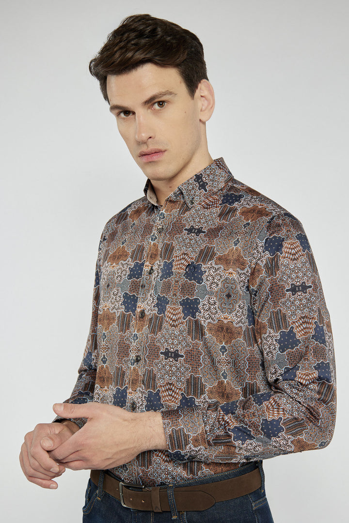Elegancka koszula męska Campione Modern Fit we wzory