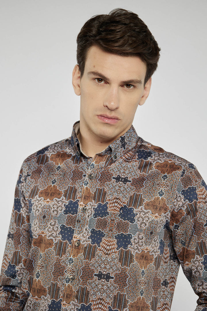 Elegancka koszula męska Campione Modern Fit we wzory