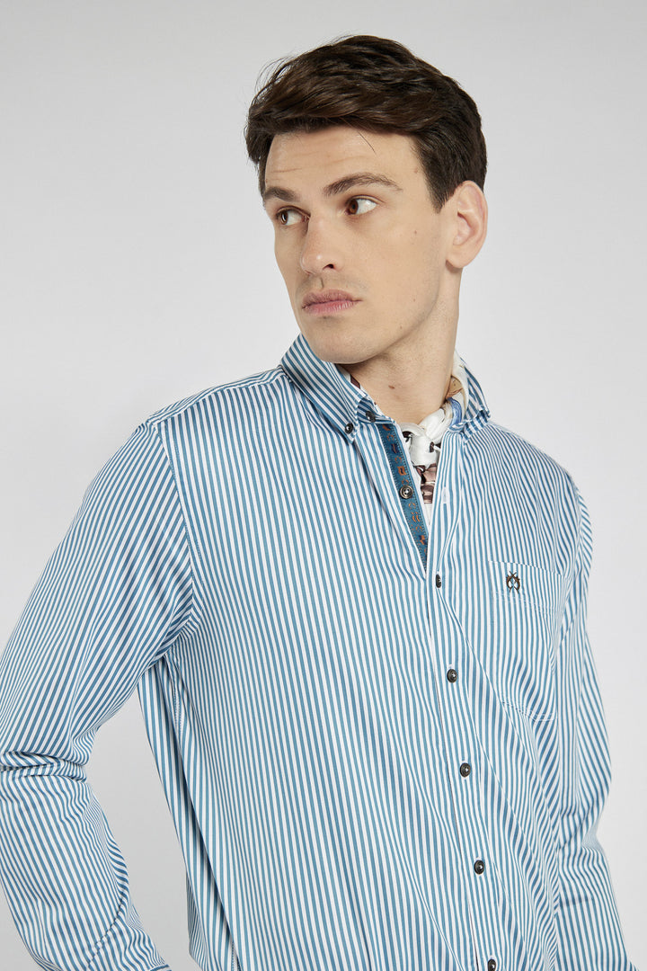 Koszula męska Campione Modern Fit w niebieskie paski
