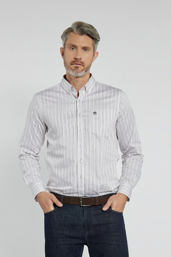 Męska koszula Campione Modern Fit w paski wielokolorowe
