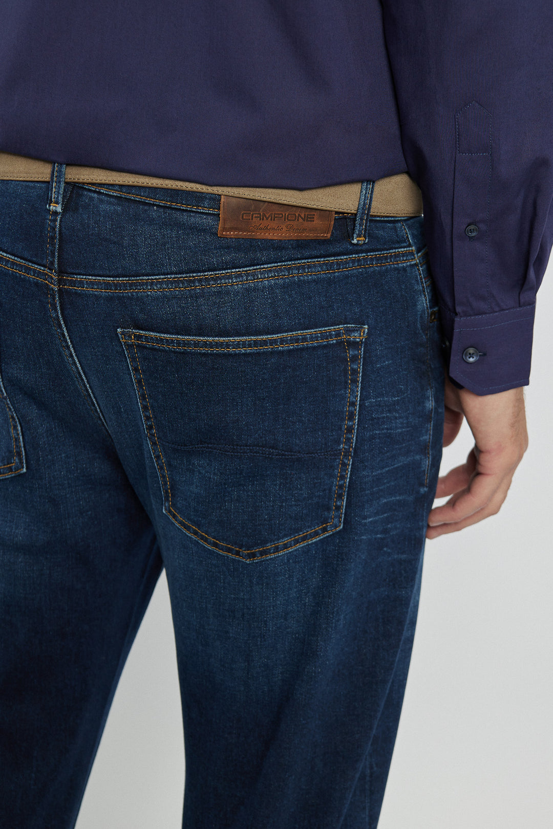 Męskie spodnie Campione jeansowe Regular Fit