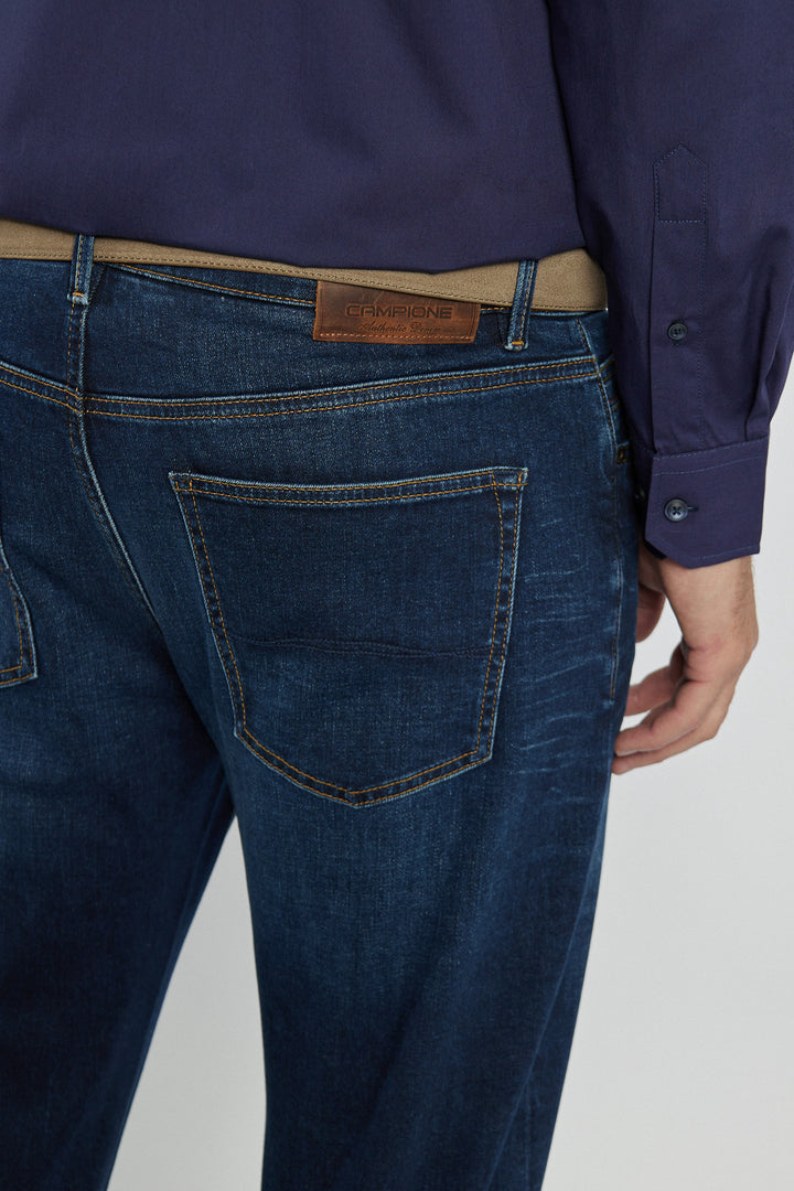 Męskie spodnie Campione jeansowe Regular Fit