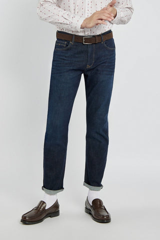 Męskie spodnie Campione jeansowe granatowe Regular Fit