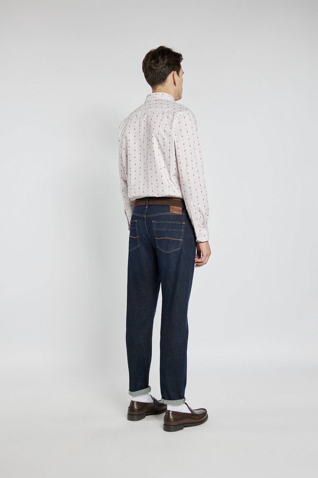Męskie spodnie Campione jeansowe granatowe Regular Fit