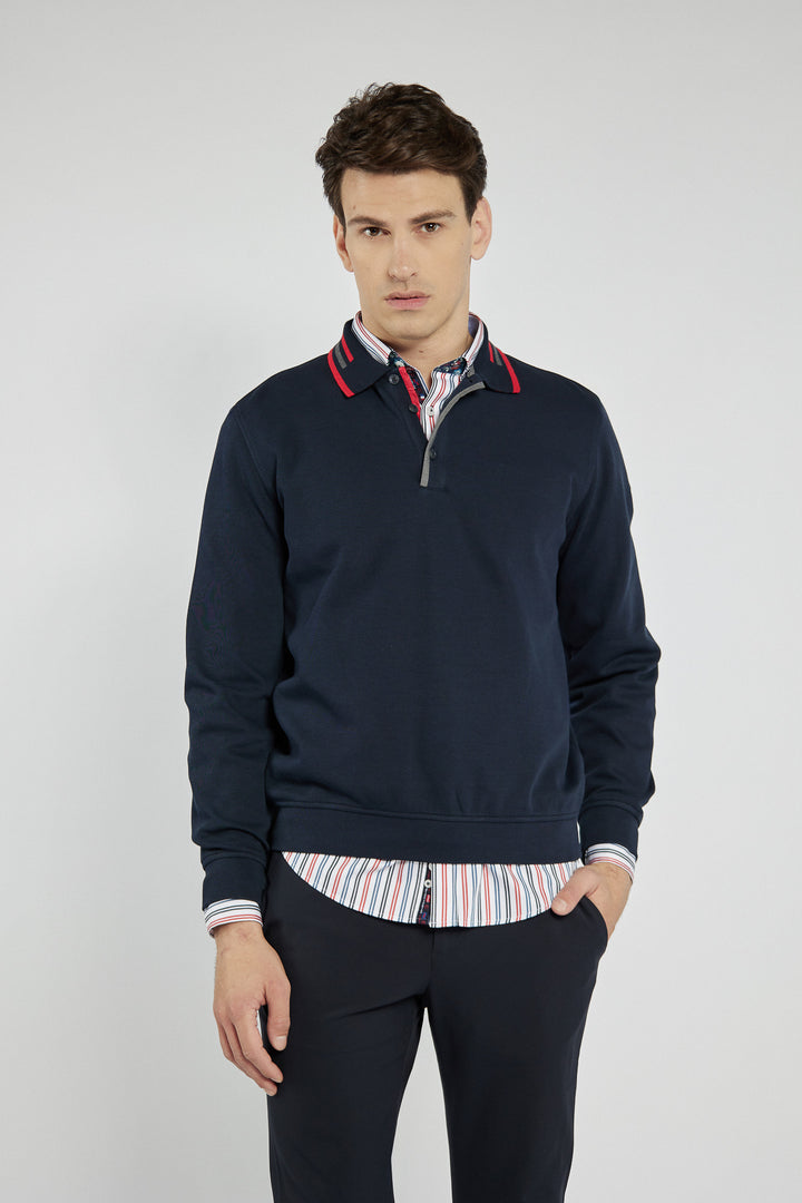 Męska bluza Campione polo z kołnierzykiem