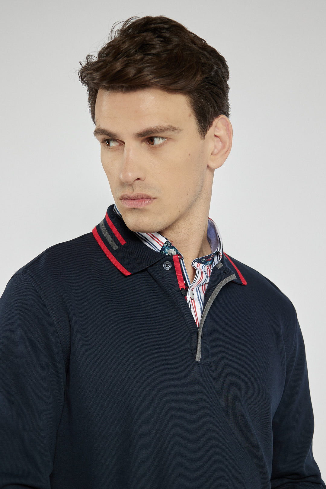 Męska bluza Campione polo z kołnierzykiem