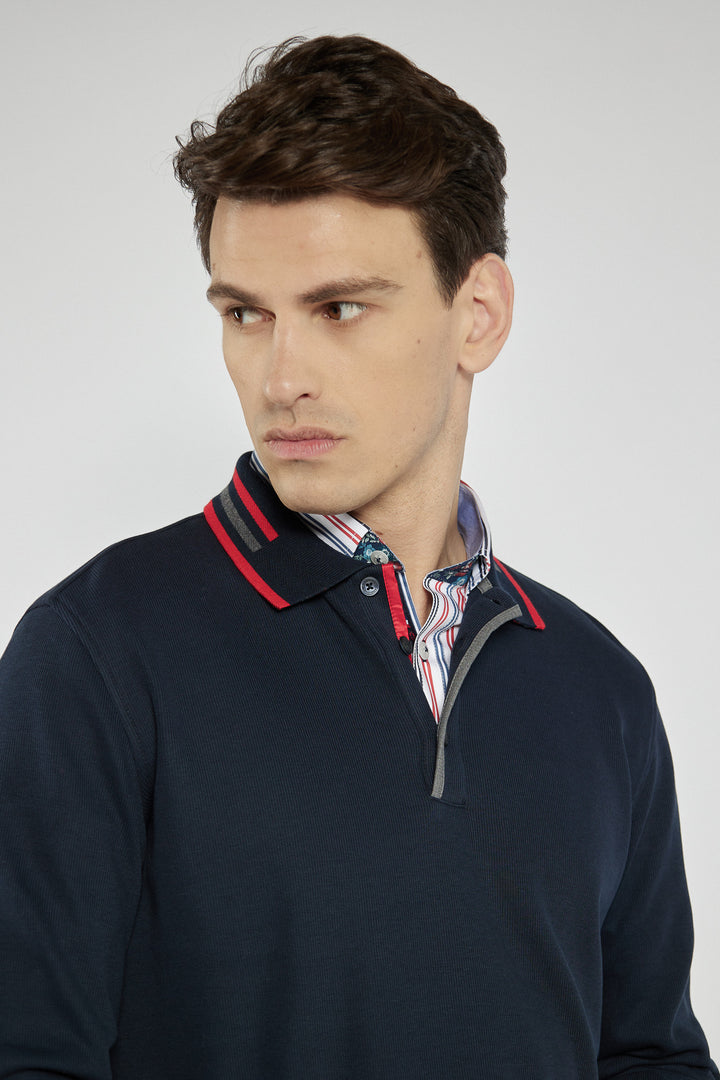 Męska bluza Campione polo z kołnierzykiem