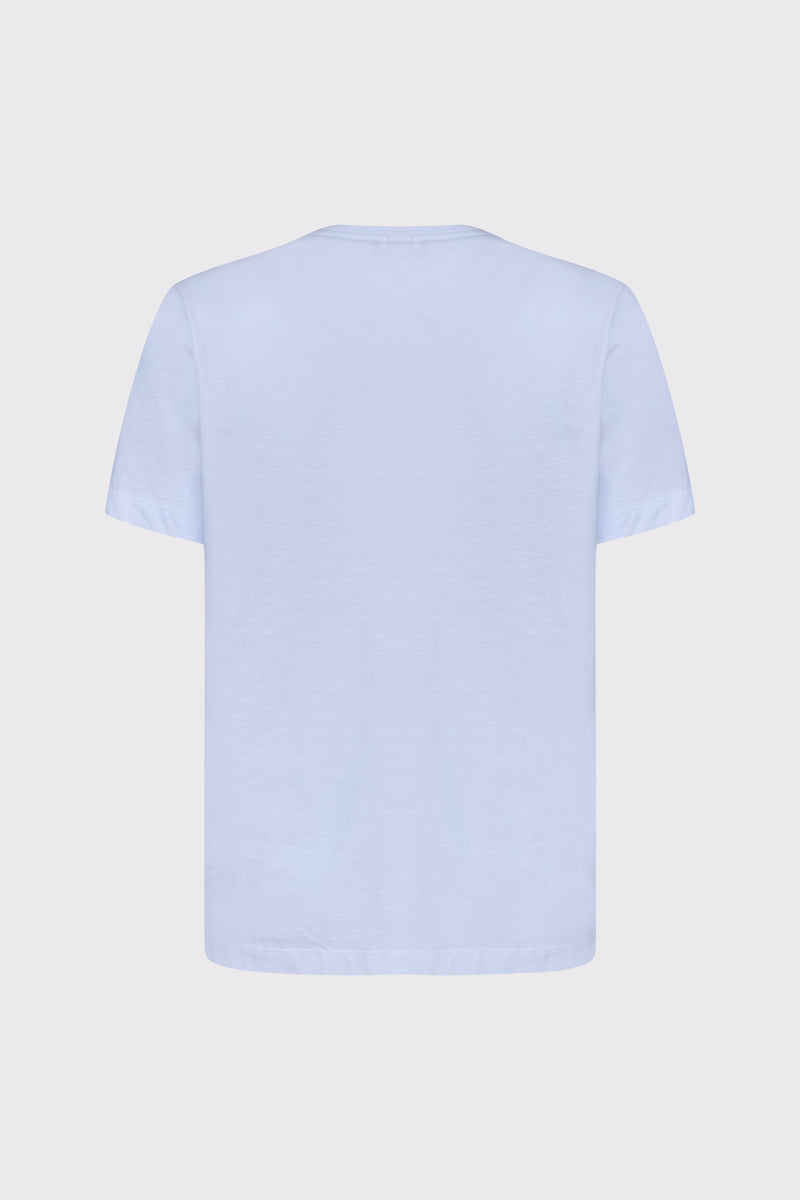 Biały męski T-shirt Campione z graficznym nadrukiem